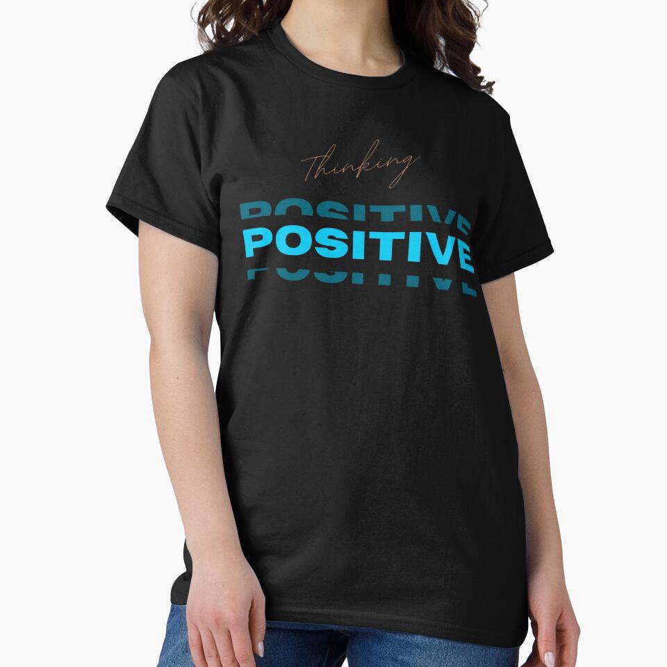 Thinking Positive Printed Graphic T-Shirt by KARSCORP