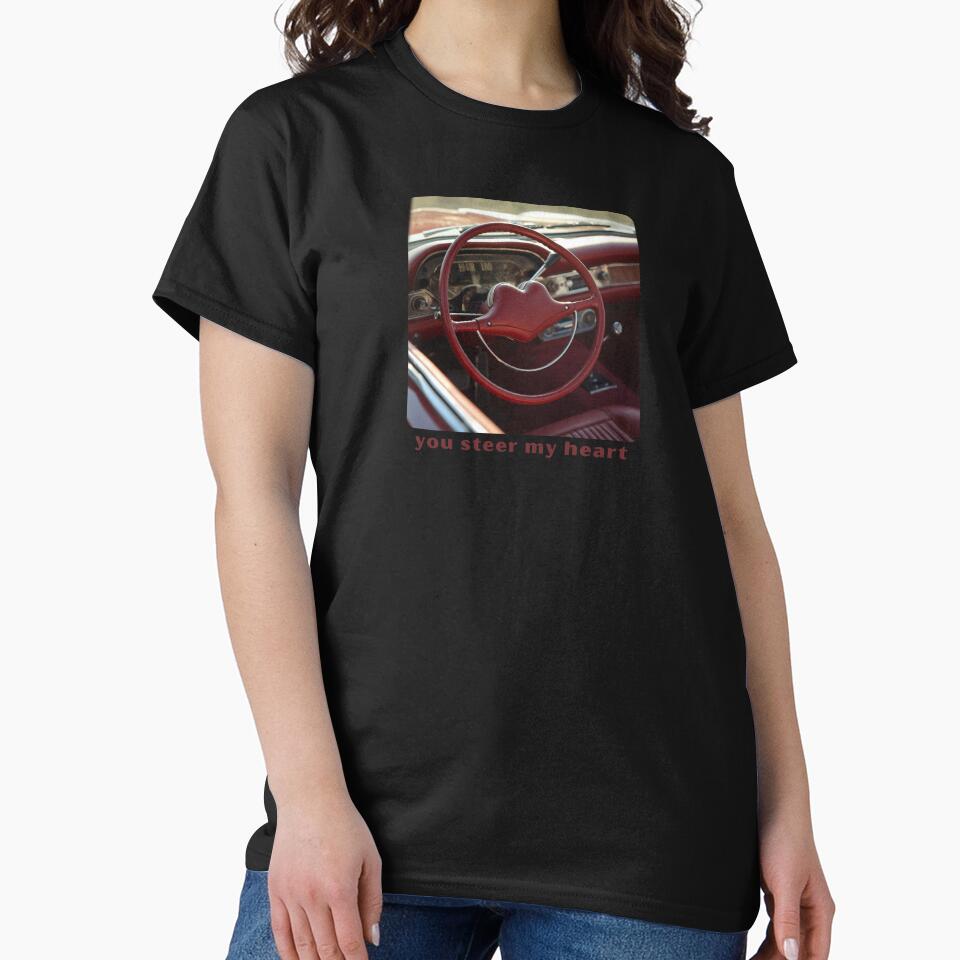 You Steer My Heart - Cute Pun | TeeHee Puns Funny Design by TeeHee Puns