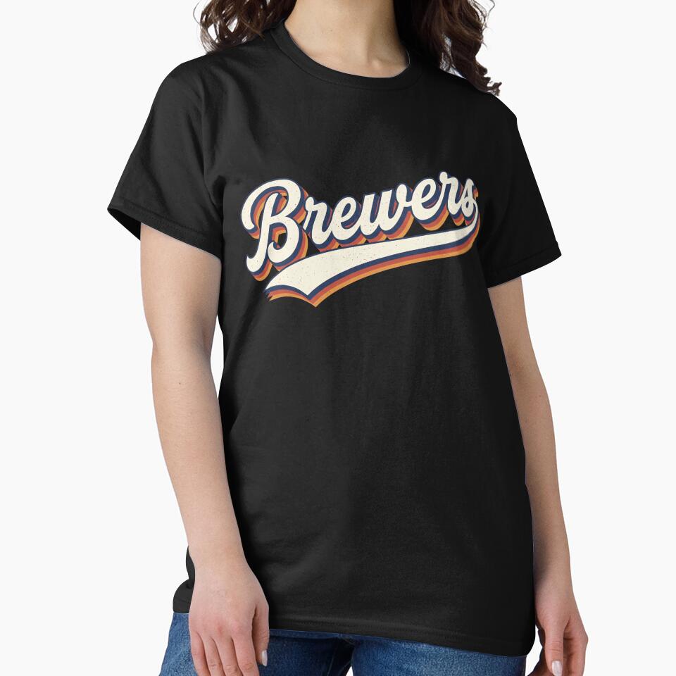 Brewers Script Logo Vintage Style Beer Lover Shirt Retro Brewing Design by ArcaneArtistry