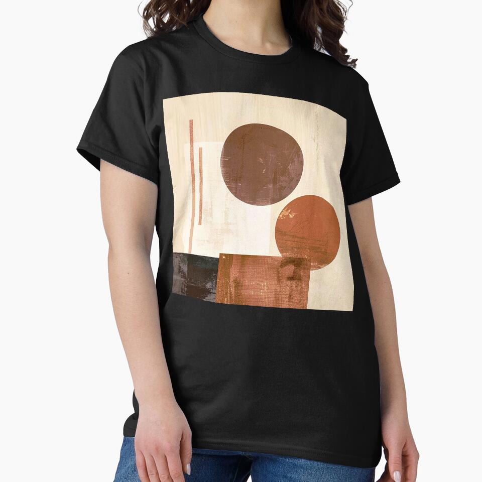 Boho Earth Tones Minimalist Designs Modern Abstract Art by DEC02