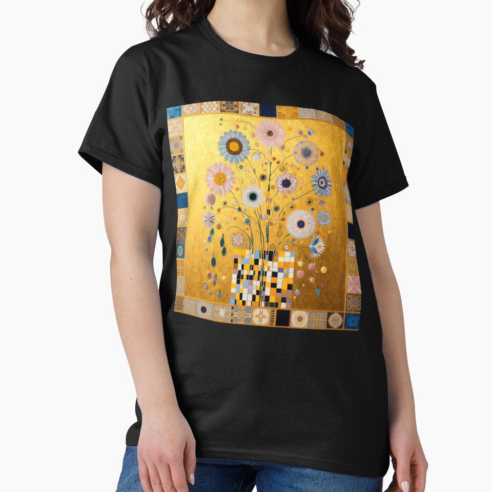 Klimt Flowers on Gold by maniacfitness
