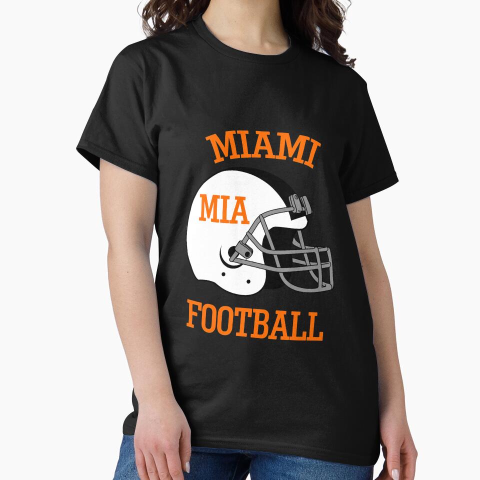 Miami Football T-Shirt for Men and Women by AllStarMerch