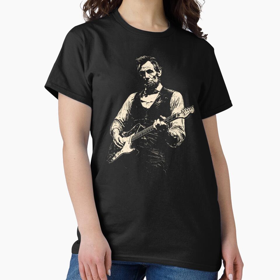 President Abraham Lincoln Playing Guitar 2 by Schroedingerska