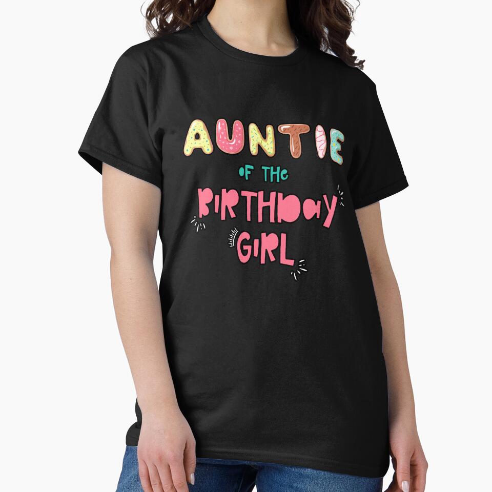 Auntie of the Birthday Girl Family Donut theme by SwankyFine