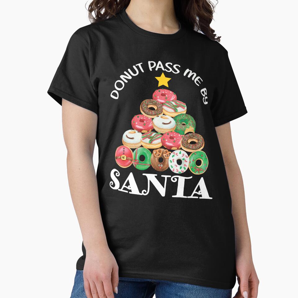 DONUT PASS ME BY SANTA FUNNY CUTE CHRISTMAS TREE by FlutteringWings