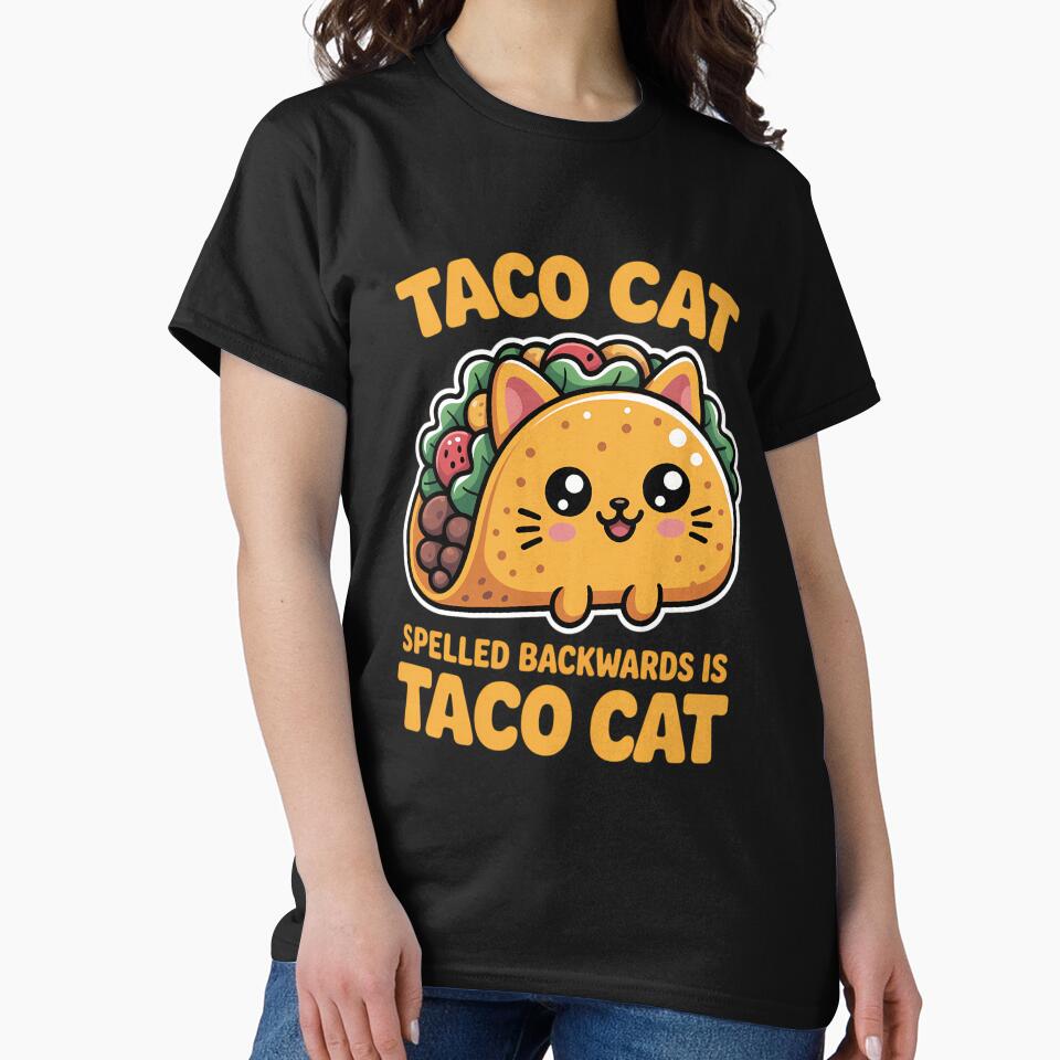 Tacocat Spelled Backwards Taco Cat Cinco De Mayo by HellD3vil-Art