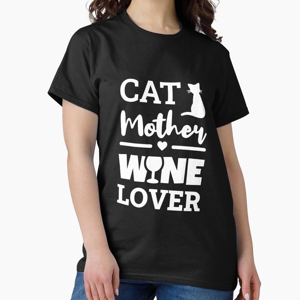 Cat Mother Wine Lover (white) by FilipeFerreira