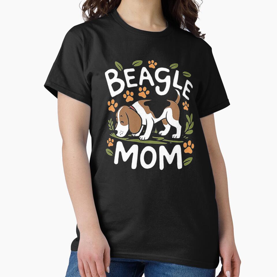 Beagle Mom - Cute Beagle Sniffing Art for Dog Lovers, Pet Moms, and Animal Lovers | Perfect Dog Family Gift for Beagle Dads, Sisters, Brothers by love3617