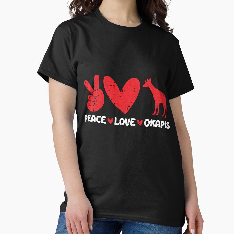 Peace - Love - Okapis Animals lover by GabbyKash