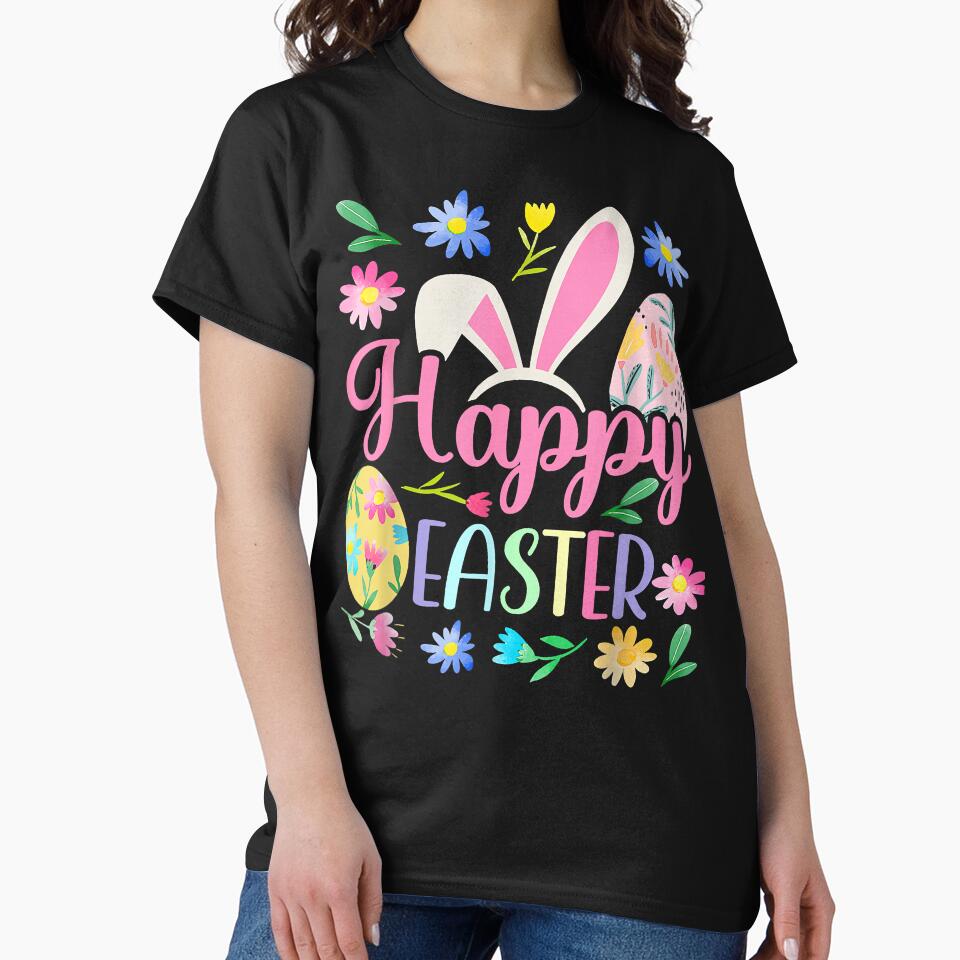 Happy Easter Eggs Men Women Girls Boys Easter Bunny Easter T by bunngu2020