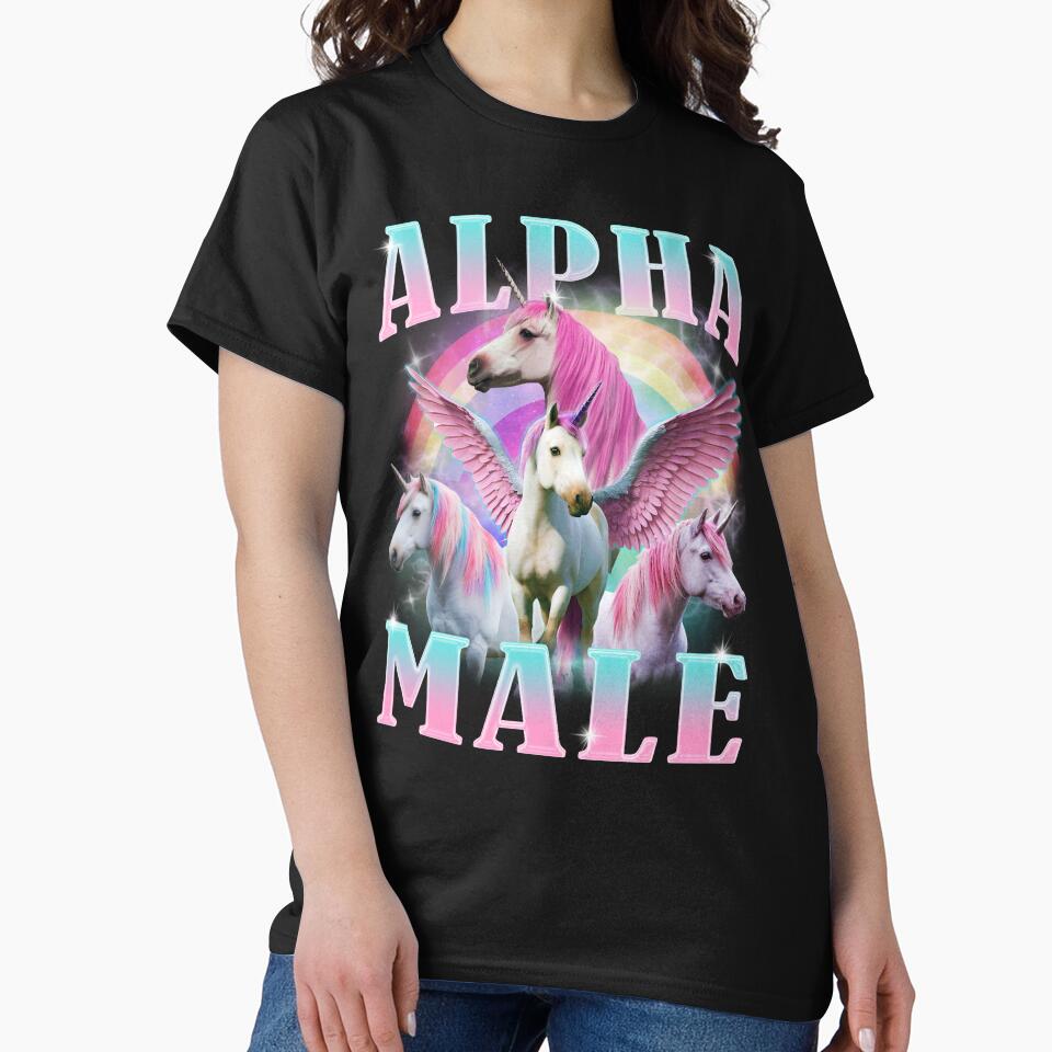 Alpha Male Unicorn Funny Meme by BelkaMd