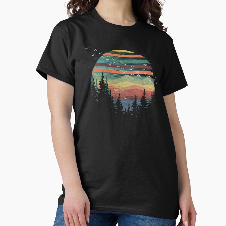 Geometric Nature Sunset Vibes by maryedenoa
