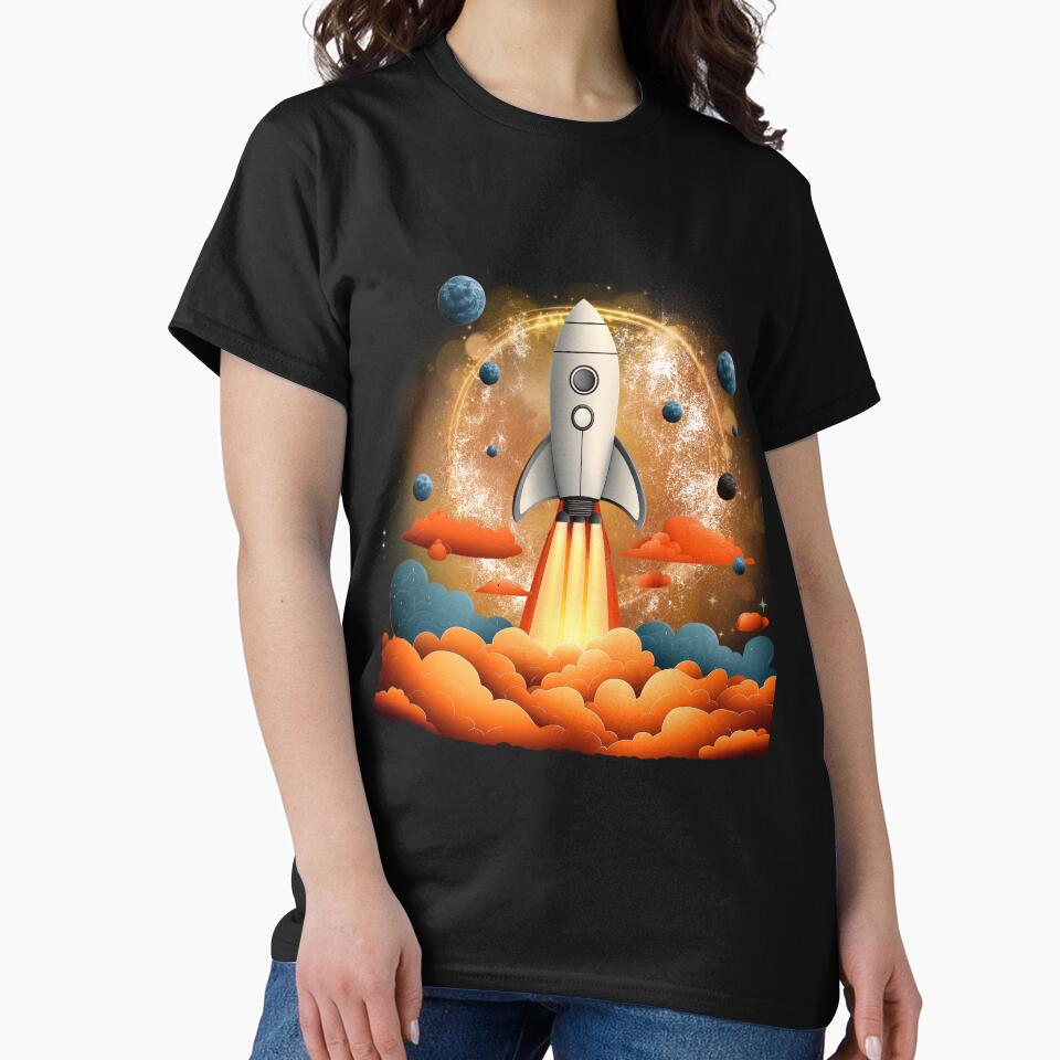 Retro Rocket Launch | Space Adventure Illustration by ChenEngEng