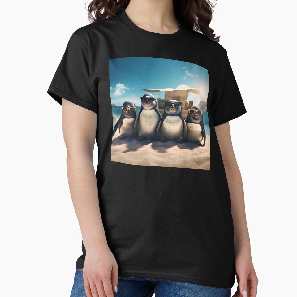 Penguin Summer Holiday by FarOutTees