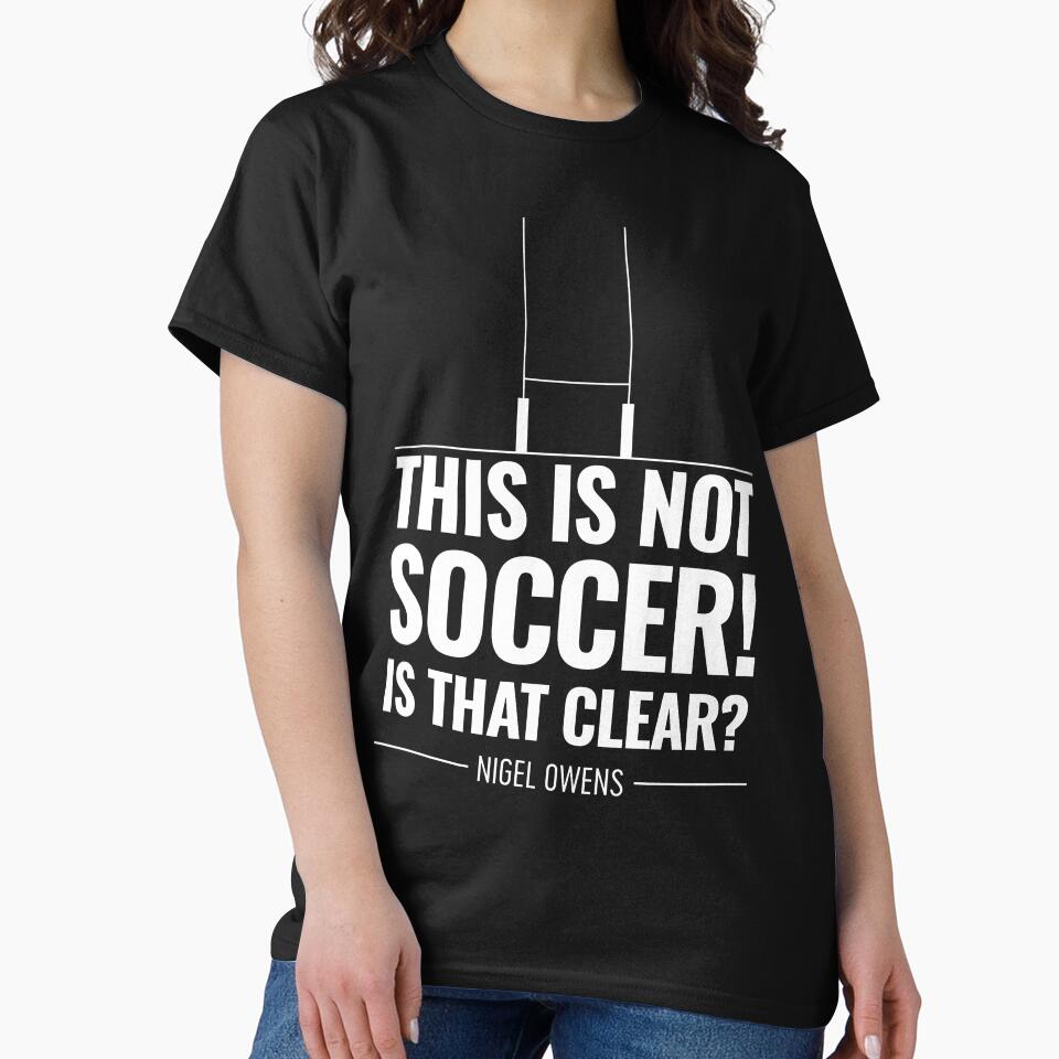 Funny Rugby Referee quote this is not soccer by Bubsart78