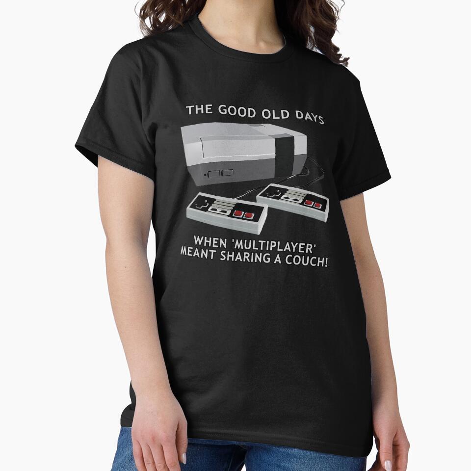 Retro gaming "The Good Old Days When Multiplayer Meant Sharing A Couch!" by JDMTees