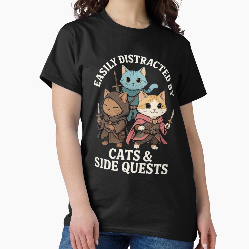Funny RPG Cats Side Quest Design – Nerdy Tabletop Gift for Men, Women, Kids & Cat Lovers by love3617