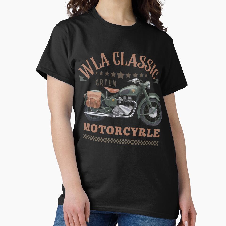 WLA Classic Vintage Military Green Motorcycle Design by Adventure paradise