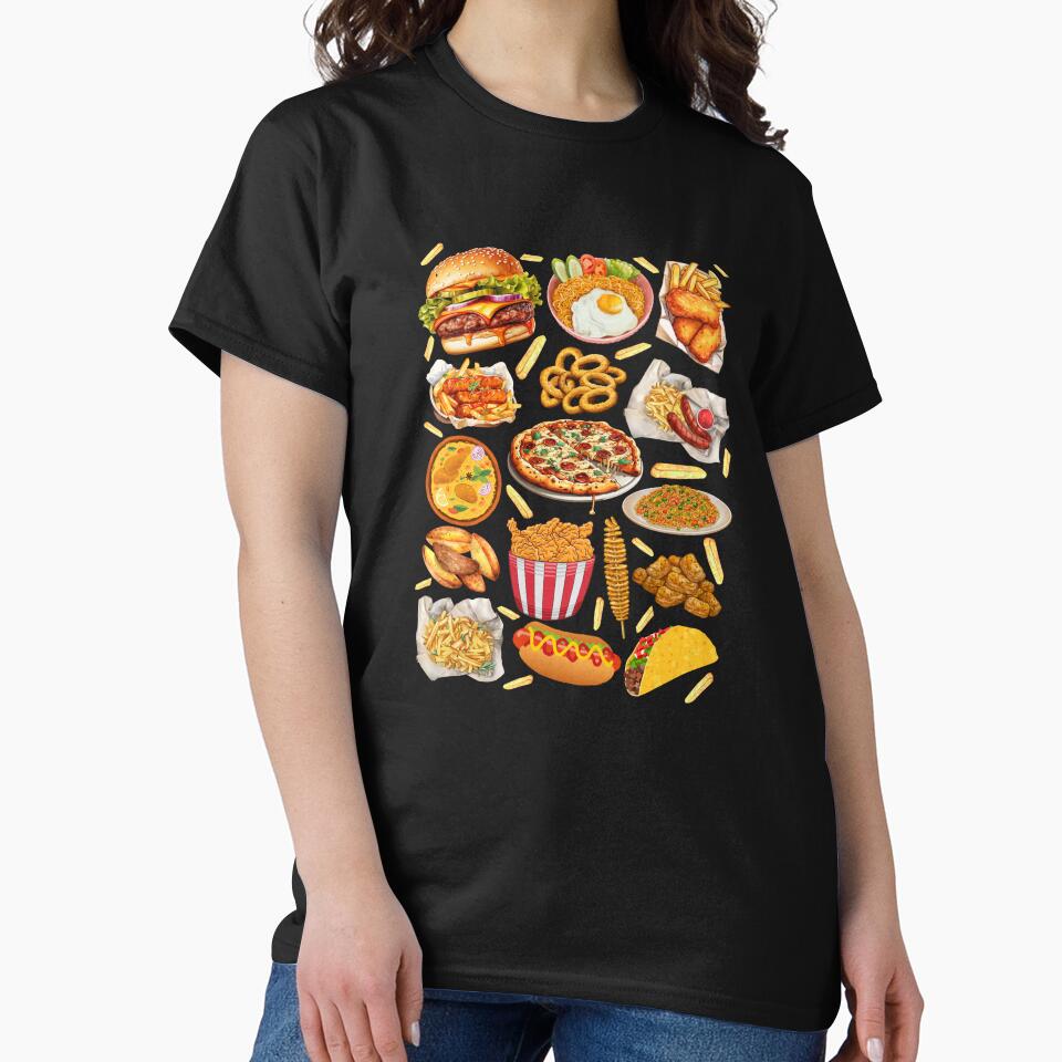 Junk Food Collage Fast Food Aesthetic Bold Design by Artography Designs