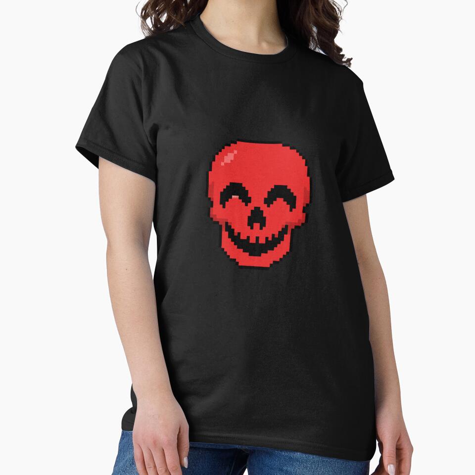 Skull Smiling Pixel Art by BhadzCheetah