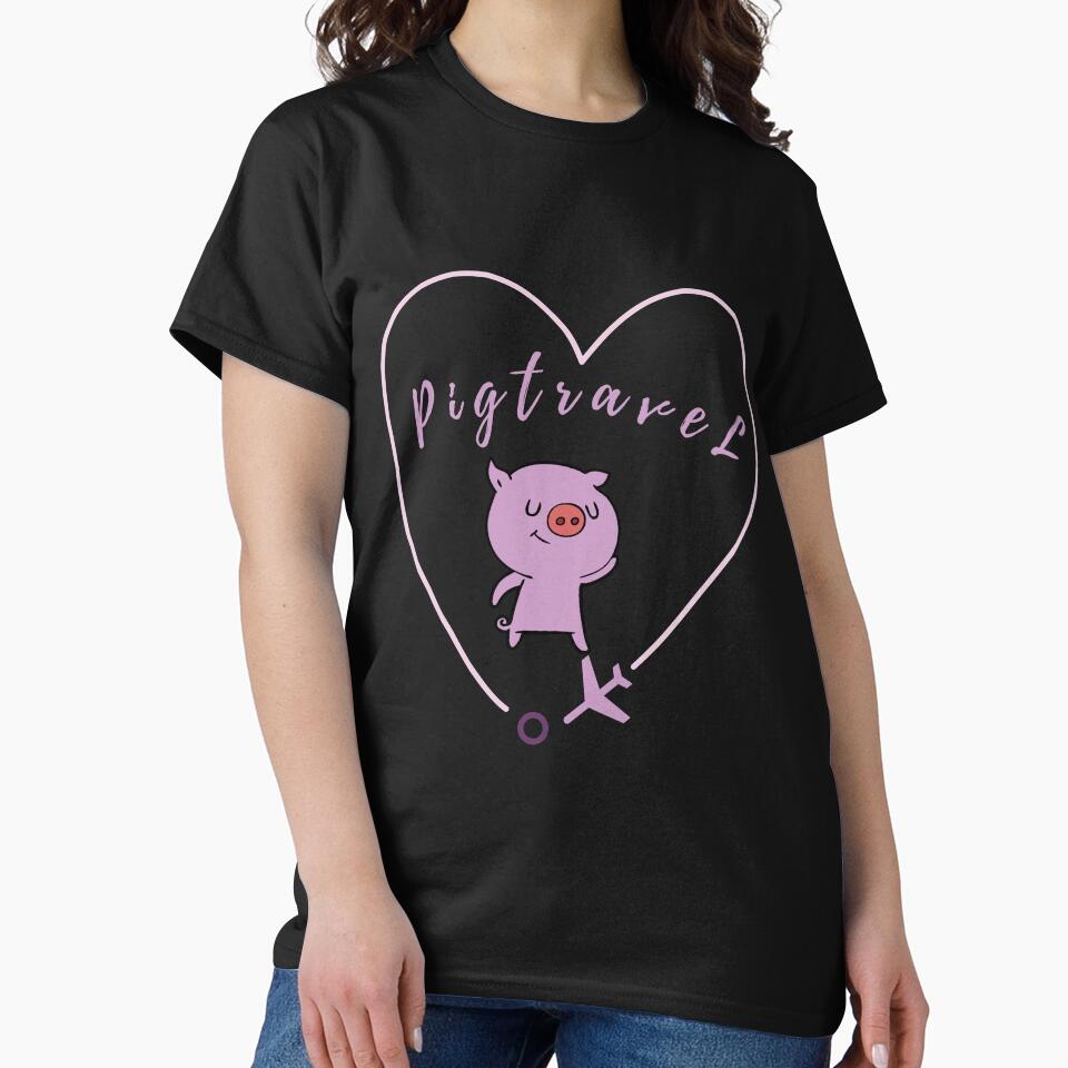 PIG LOVE TRAVEL by myt-shirt