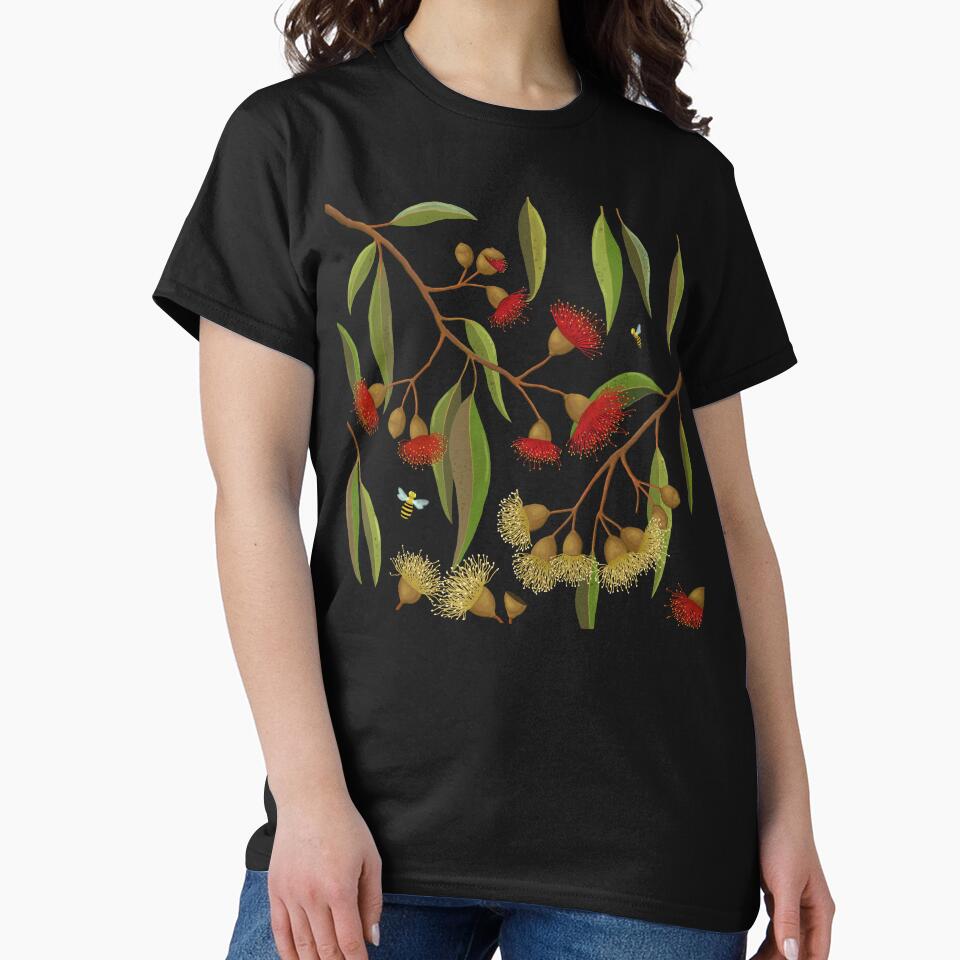 Gum Blossoms and Bees by Soozie Wray