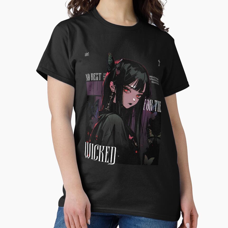 No Rest For The Wicked Anime Halloween Goth by CursedInk