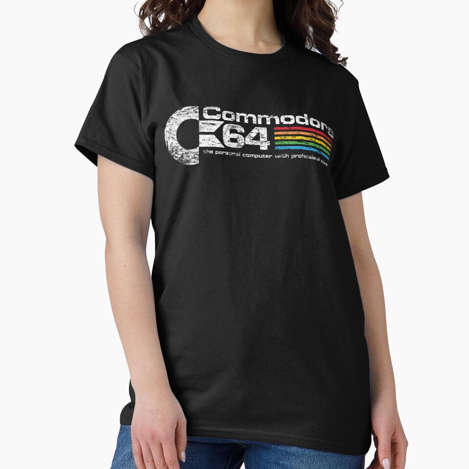 Commodore 64 Retro Home Computer Rainbow Logo by fusedtees