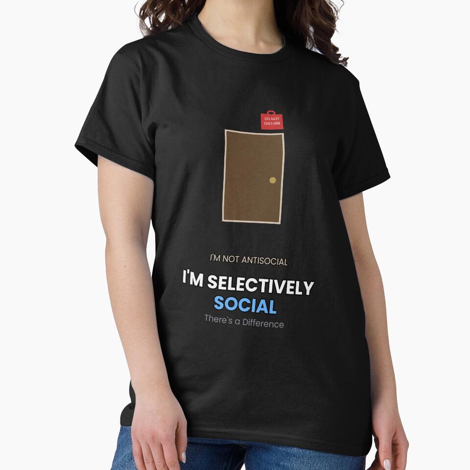 Selectively Social by SashaBrownTee