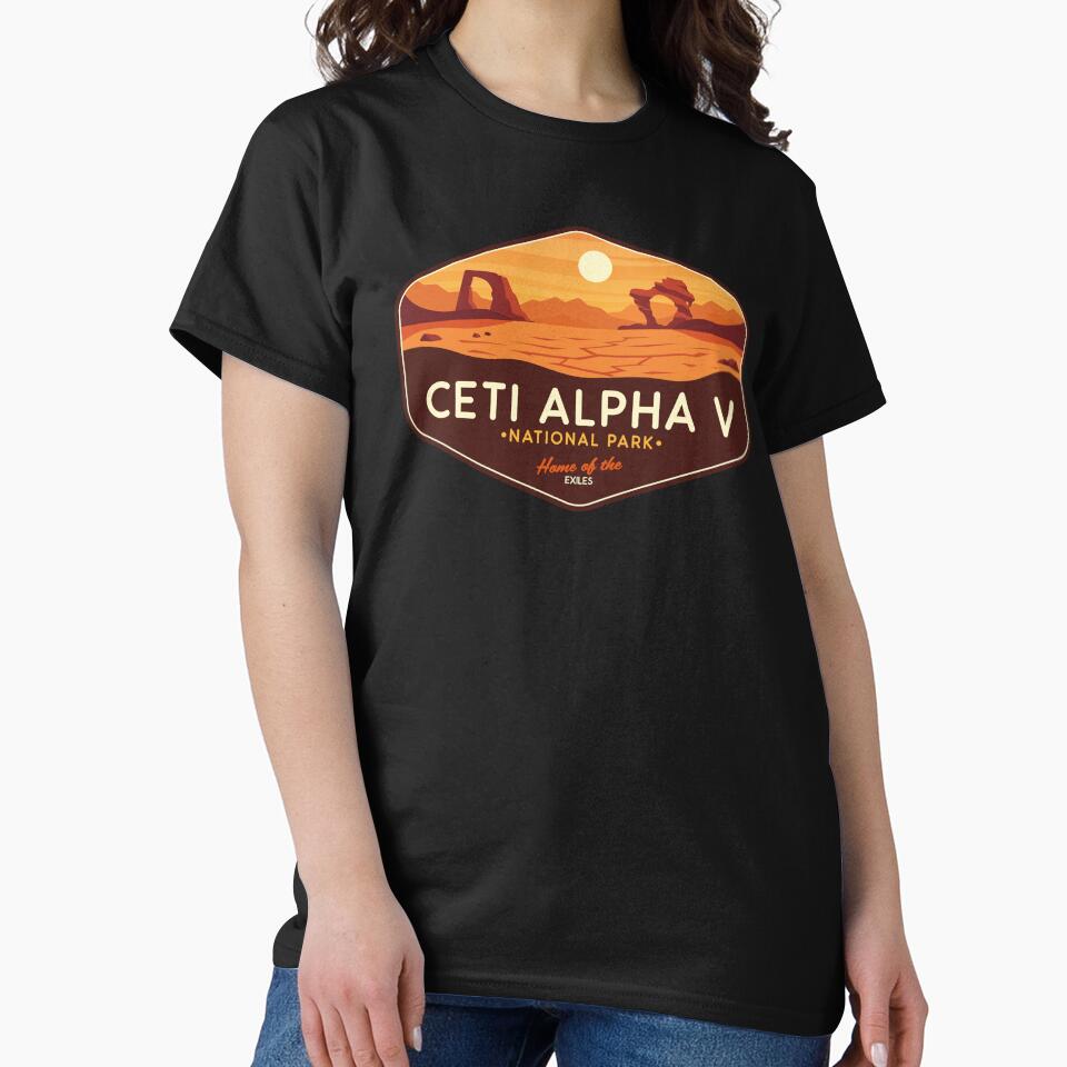 Ceti Alpha Desert World Retro Sci-Fi Badge by magrodanny