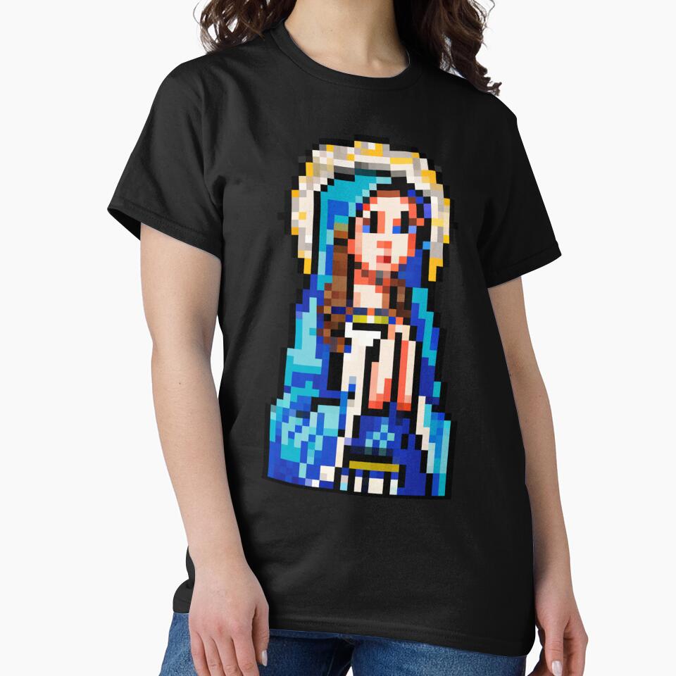 Blessed Virgin Mary - Pixel Art Classic by KarnBoard