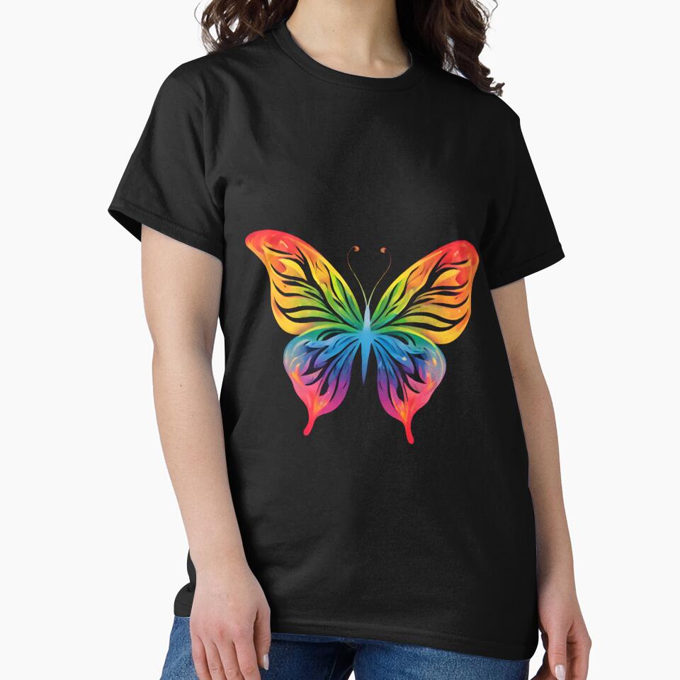 Simple Rainbow Butterfly by ArtByFrancis