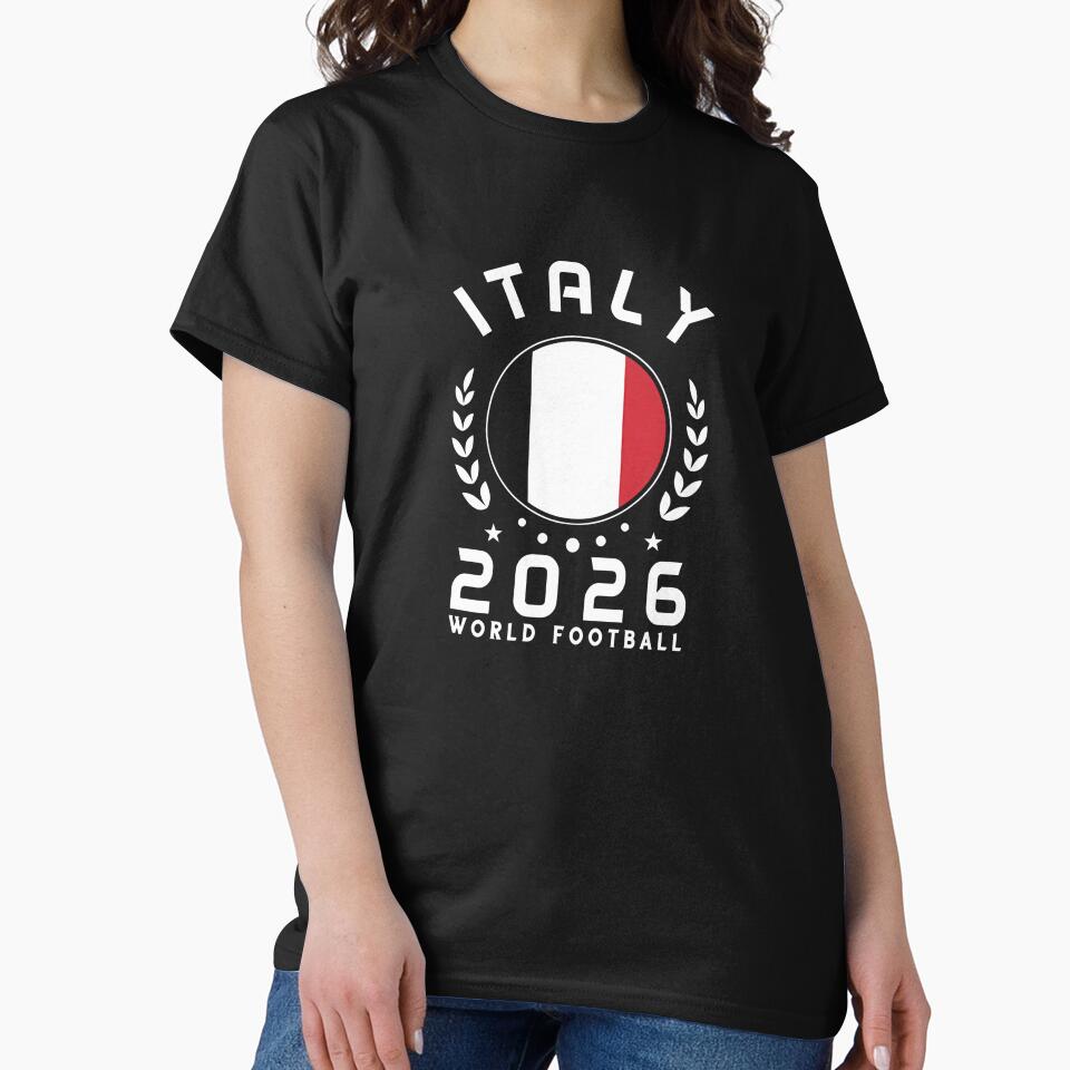 World Cup 2026 Italy Football Fan Italian Supporter T-Shirt_88563599 by gidget-gadget