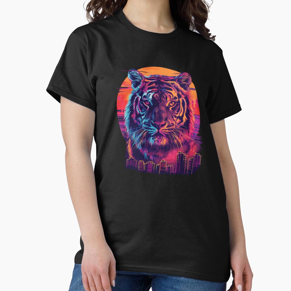 Neon Urban Tiger Illustration by AIStudioProject
