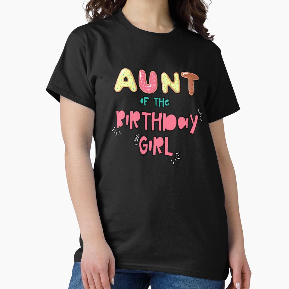 Aunt of the Birthday Girl Family Donut theme by SwankyFine
