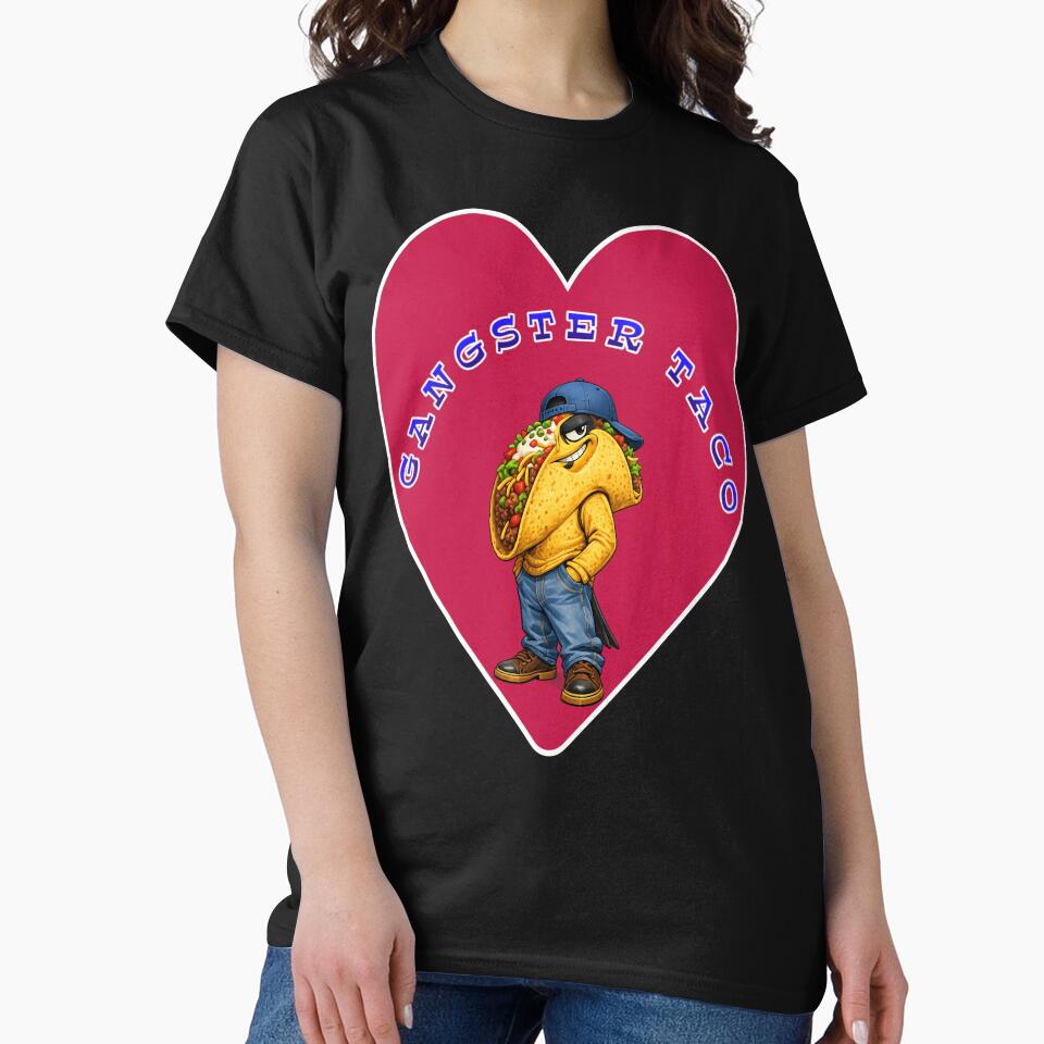 Taco Family Collection: The "Gangster Taco" Urban Streetwear Character by TruckerBobSays
