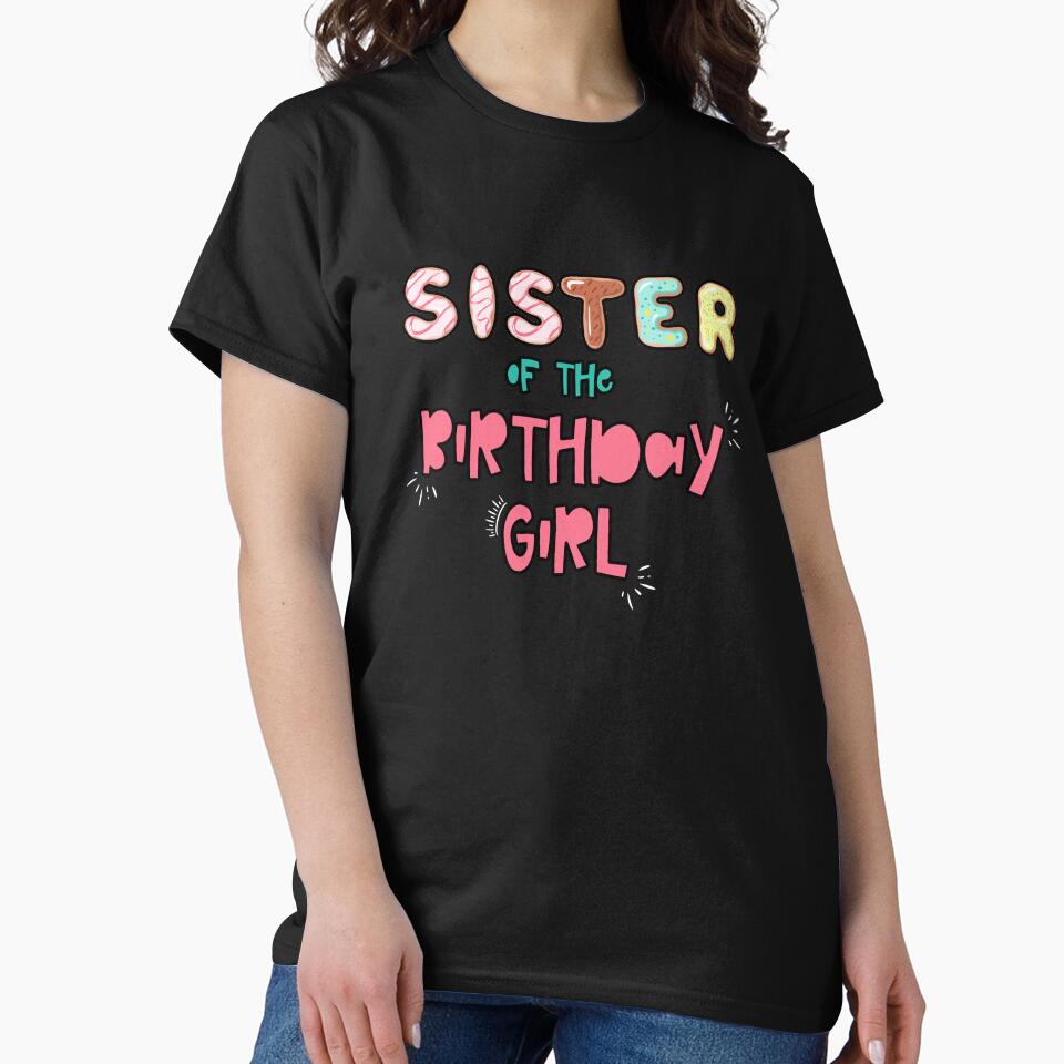 Sister of the Birthday Girl Family Donut theme by SwankyFine