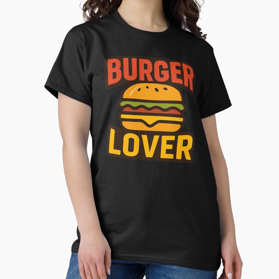 Retro Burger Lover Badge - Classic Cheeseburger Illustration by RDproject