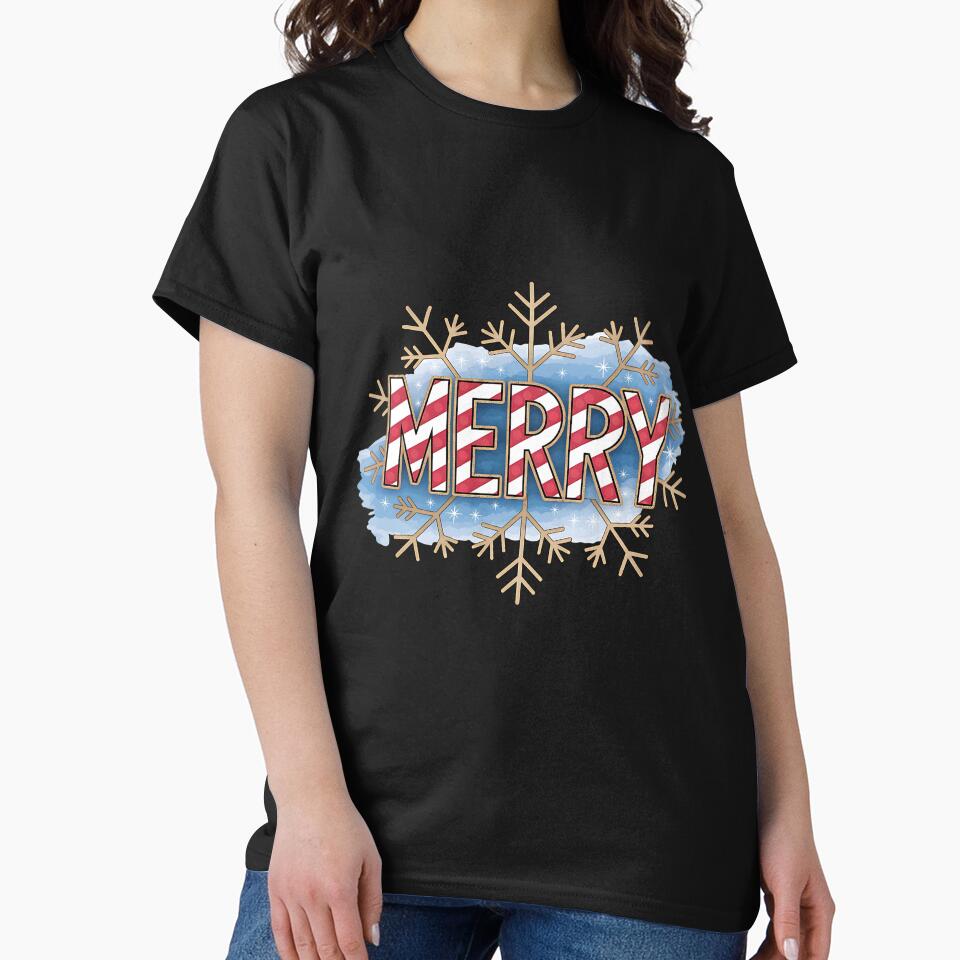 Merry Christmas College Lettering – Vintage Holiday Design by artedigital99