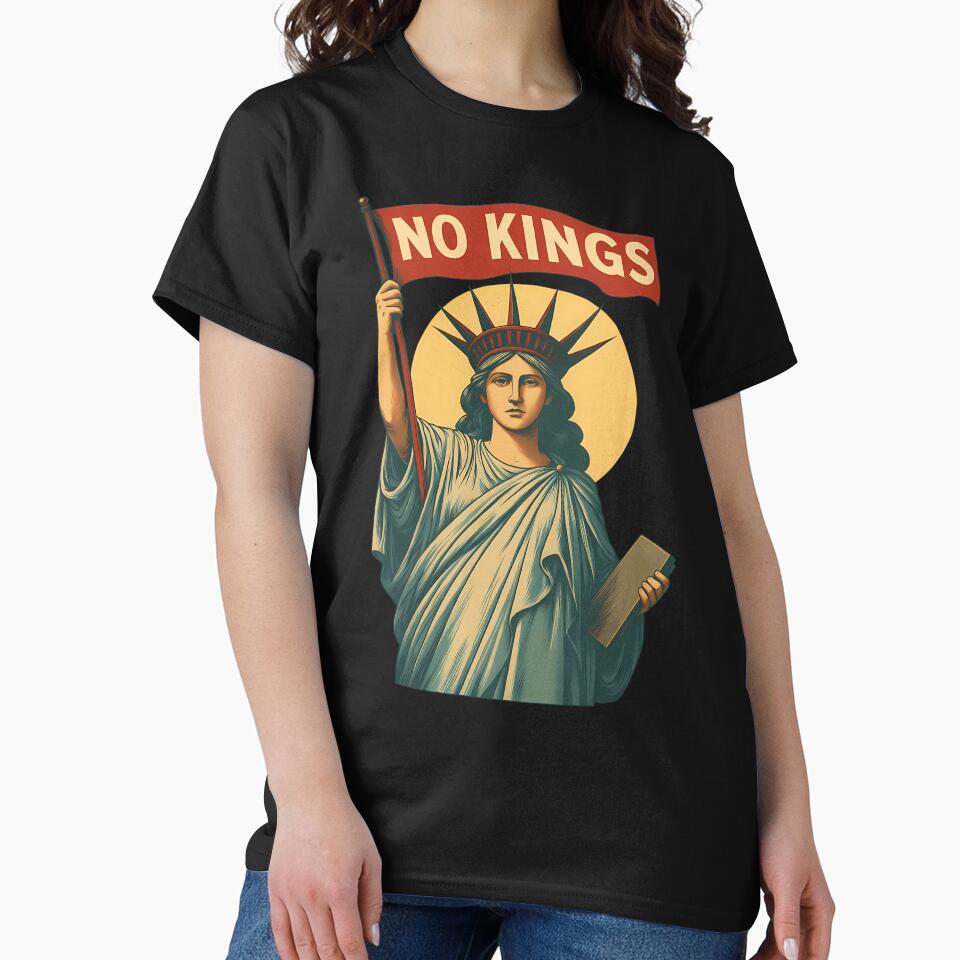 No Kings Protest Art Vintage by AsleyAbbate