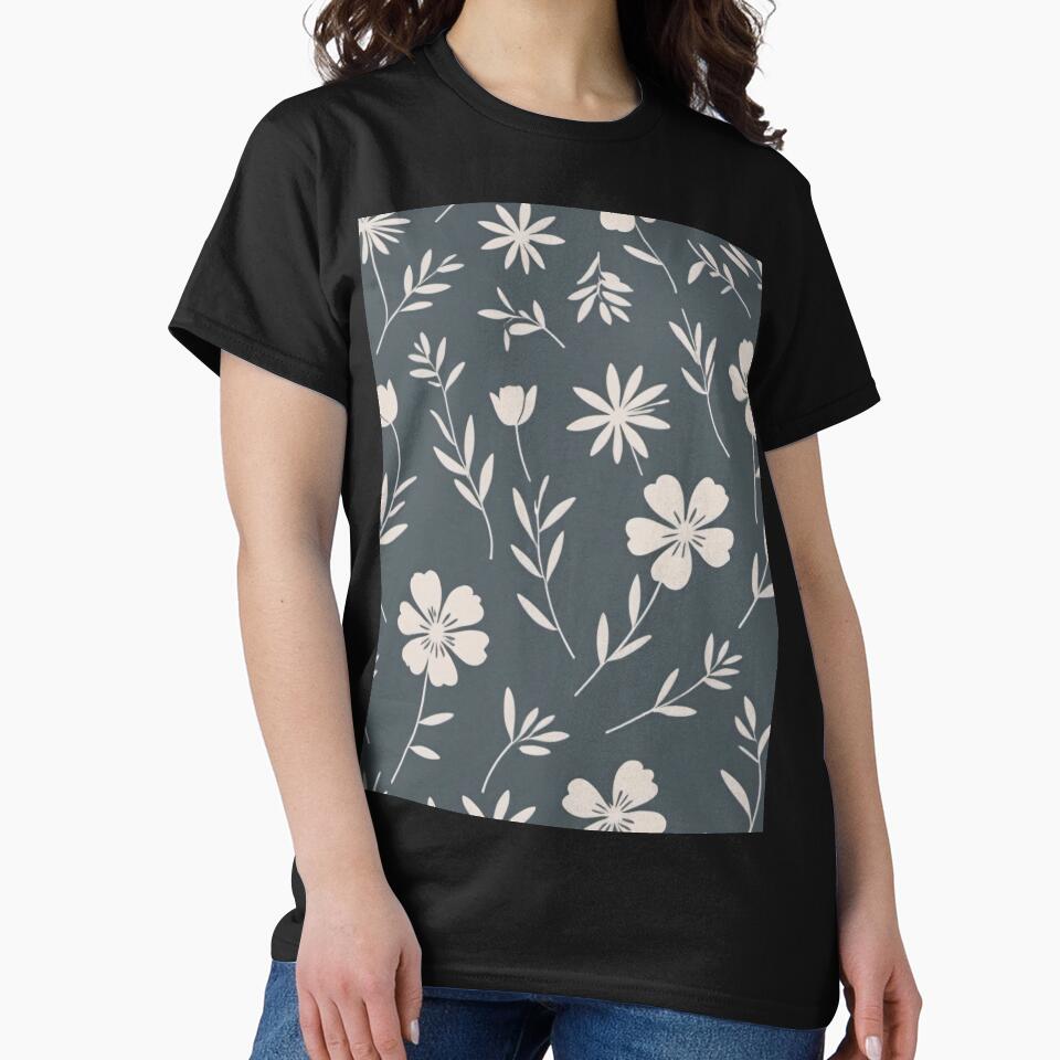 Minimalist Silhouettes Floral Pattern by SeamPix