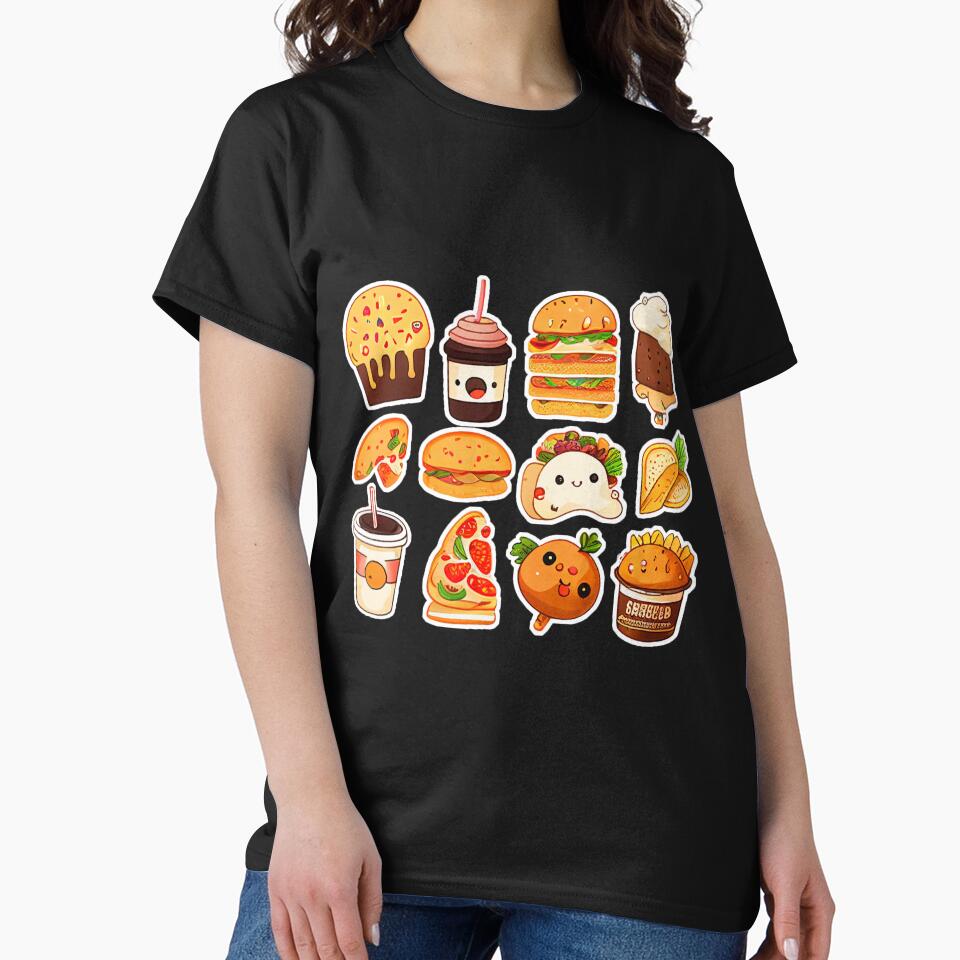 #6 Cute happy food sticker pack by KawaiiFoodArt