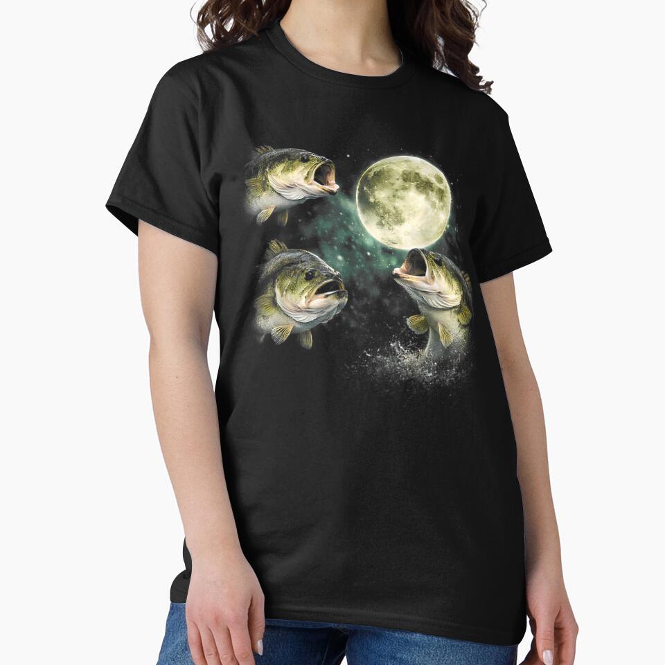 Bass Fish Howling to The Moon by Joneneee