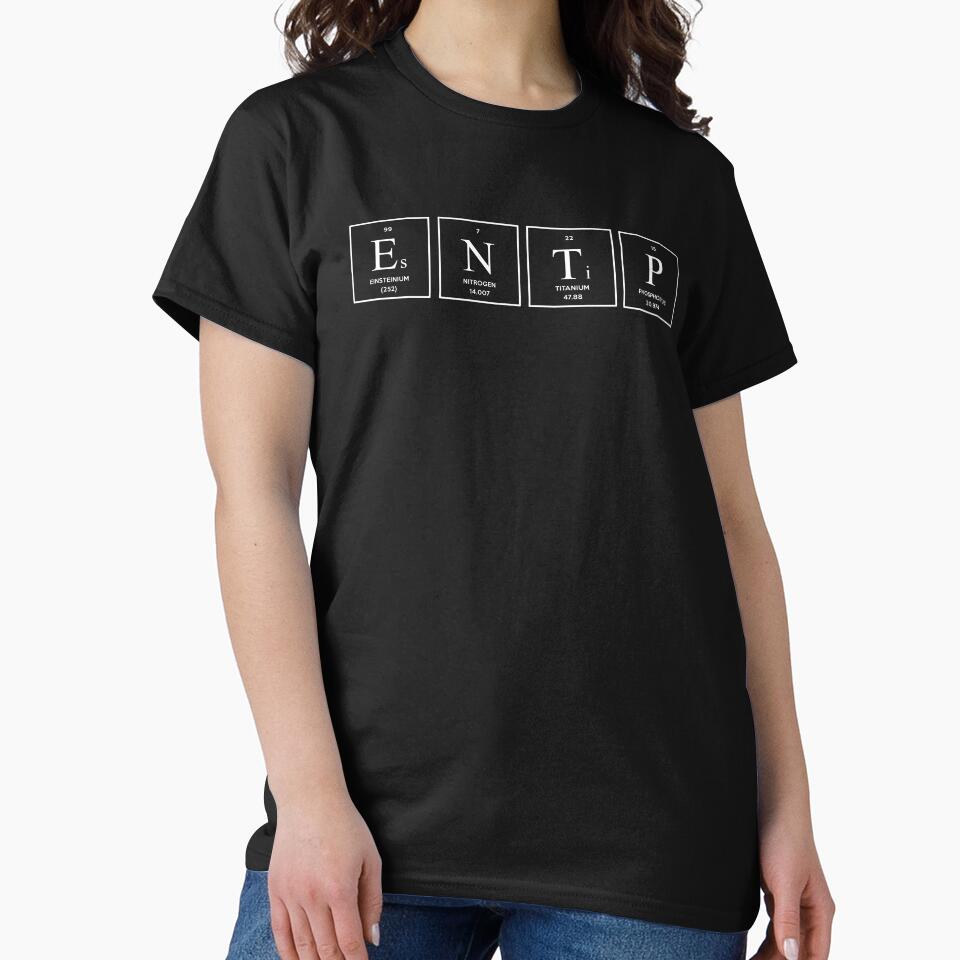 ENTP Periodic Table Chemistry Science Nerd Personality by FanaticTee
