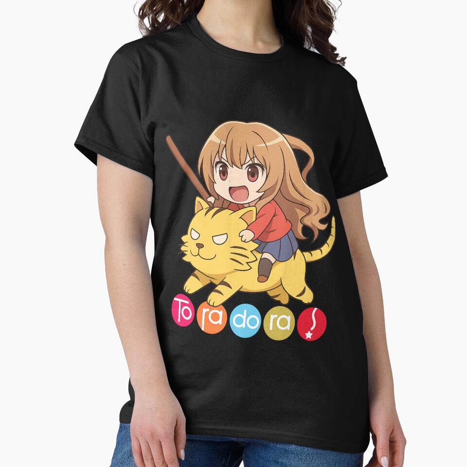 Taiga Aisaka Chibi Riding Tiger – Toradora! Cute Anime Design by 32BlackRoses