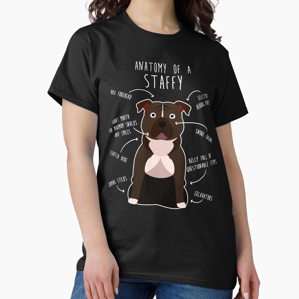 Staffordshire Terrier Staffy Anatomy by Clara Hollins