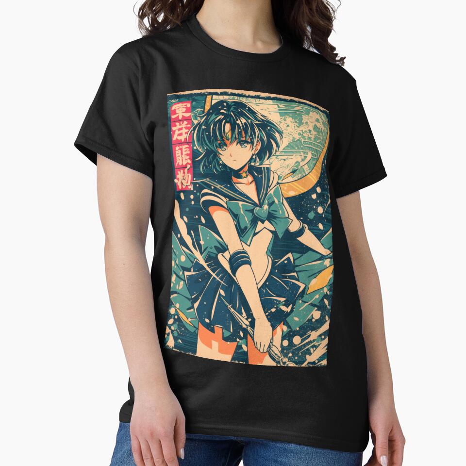 Sailor Mercury Vintage Poster by AnimeArsenalPrints