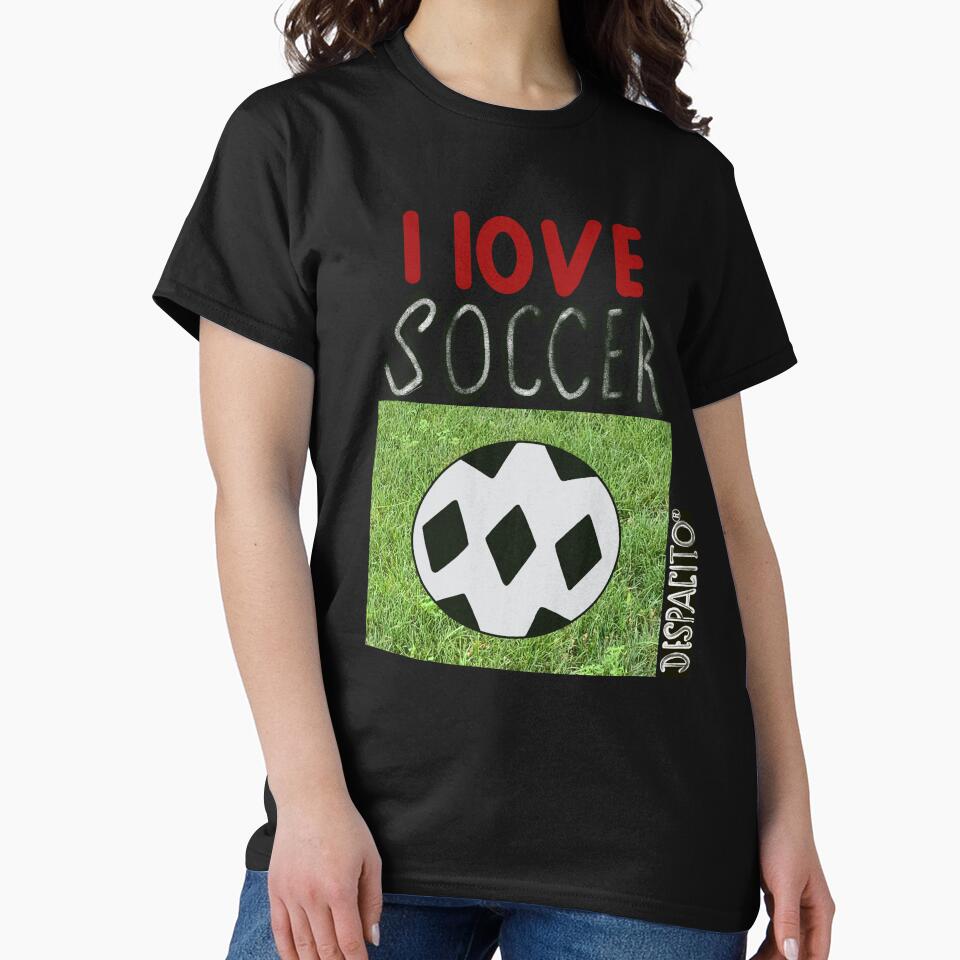 Despacito® I Love Soccer Ball Green Grass Text by DespacitoBrand