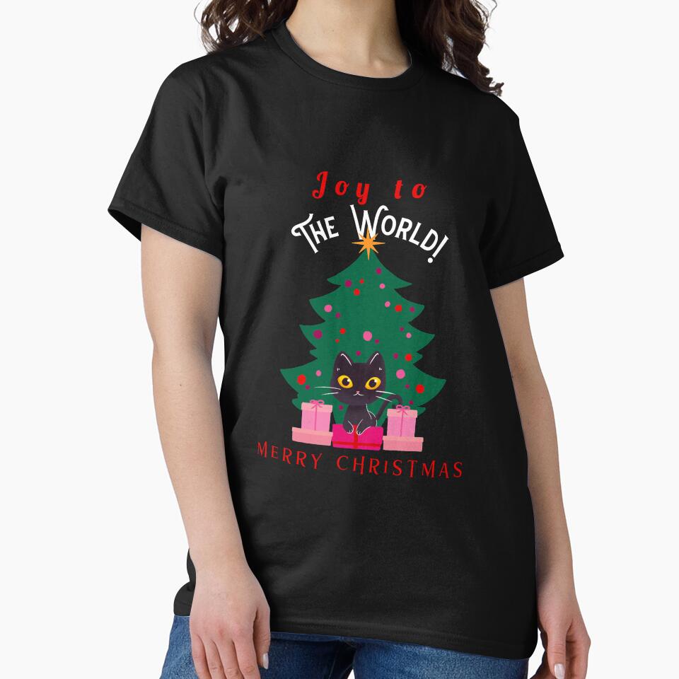 Joy to the world Merry Christmas, Cat Lover's Christmas by Happy-PrintZ
