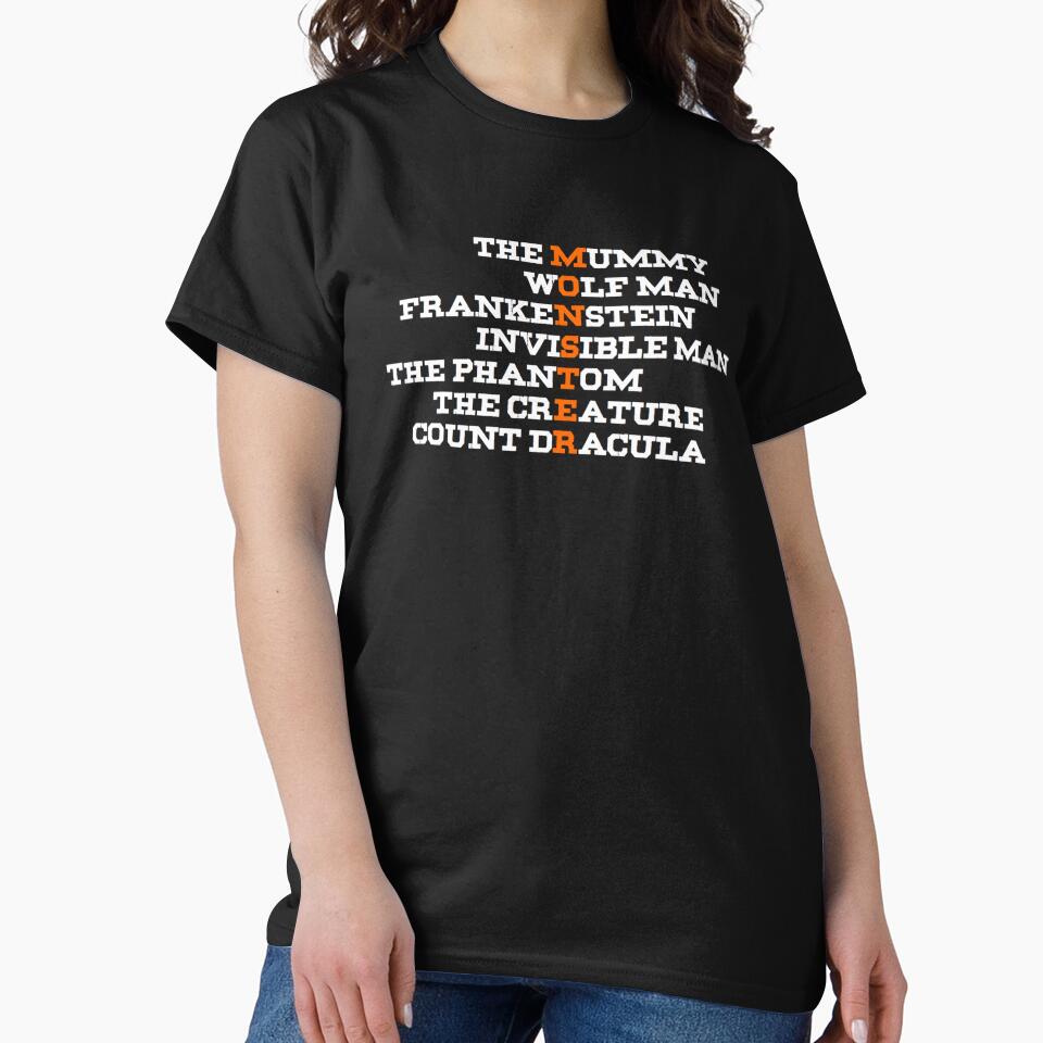 Classic Movie Monsters - Universal (White) by LongviewGraphic